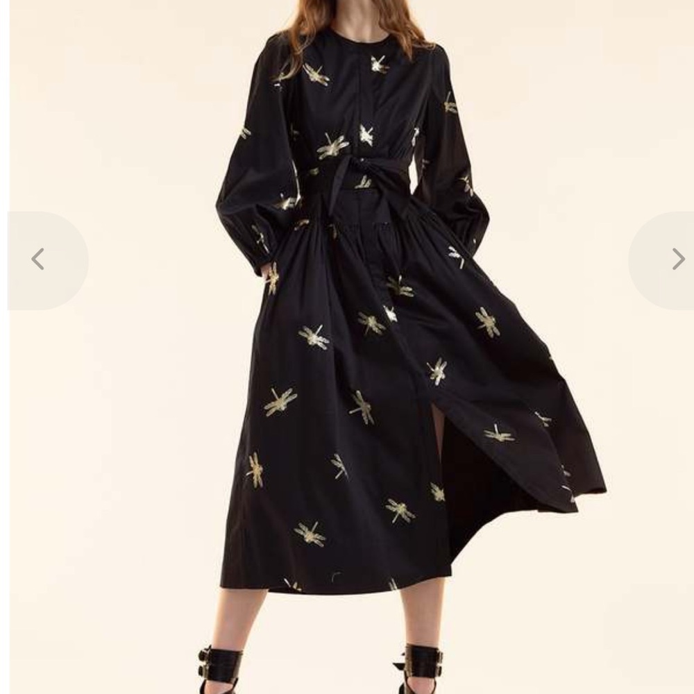 NEW Cynthia Rowley evermore cotton sateen shirt dress size: M - Picture 2 of 8